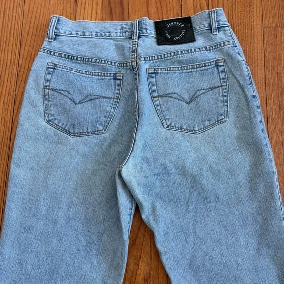 Versace Jeans Couture Men's Denim Pants Size 30” Light Wash, Medusa Head - Picture 9 of 15